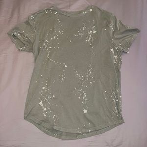 Medium Abercrombie $ Fitch Soft A&F Tee Green with bleach stains